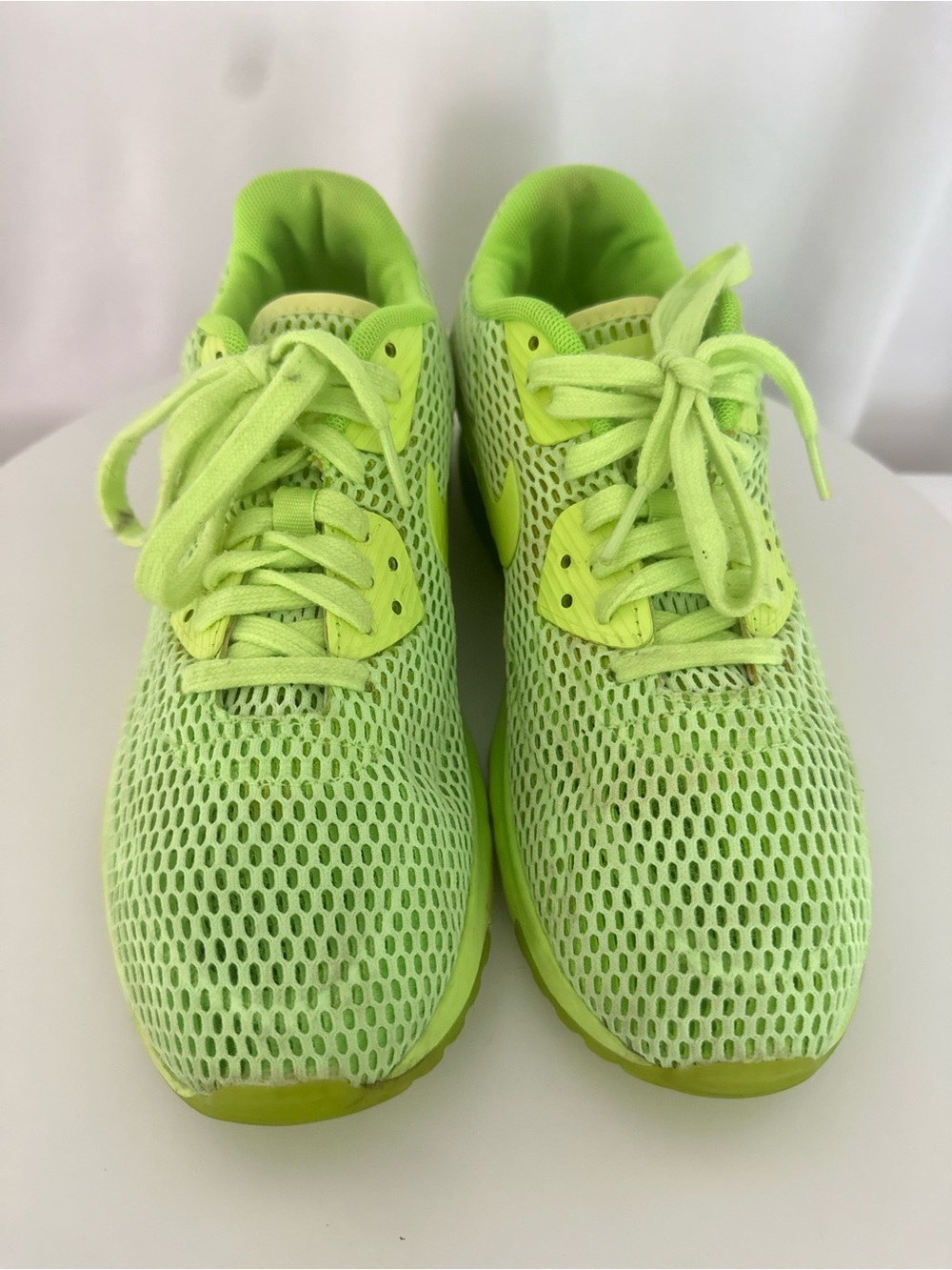 Nike Air Max 90 Ultra BR Ghost Green Neon Mesh Sneakers Women’s 9.5 (SH118)